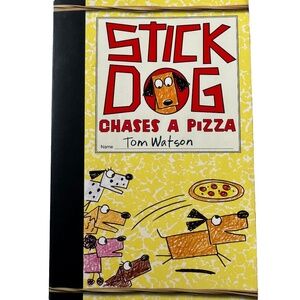 Stick Dog Chases A Pizza Paperback Book by Tom Watson